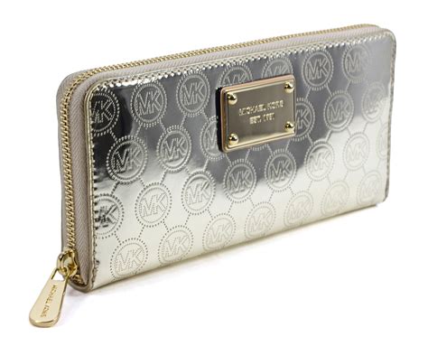 michael kors metallic wallet.